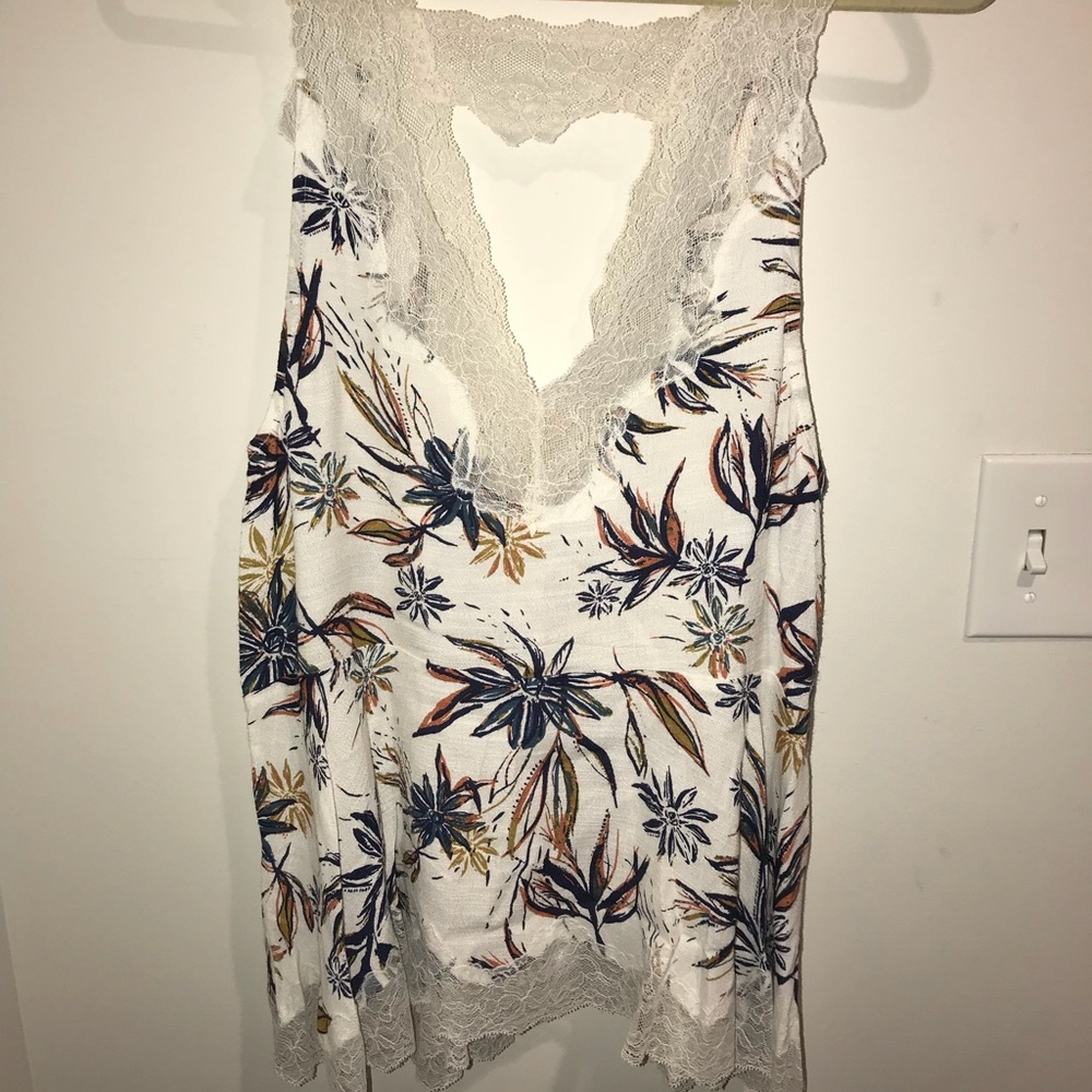 Free People Floral Tank